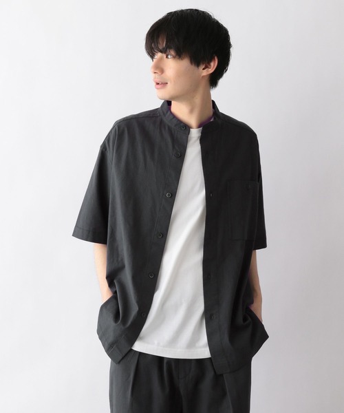 GLOBAL WORK(グローバルワーク)の「リネンミックスリラックスシャツ/275466(シャツ/ブラウス・メンズ・その他/カーキ/ダークブラウン/ホワイト系その他2・LARGE/MEDIUM)」の15枚目の写真