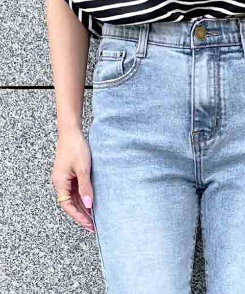 esutoreja（エストレジャ）の「スリムフィットデニム（デニムパンツ・レディース・ブルー・S/M）」の5枚目の写真