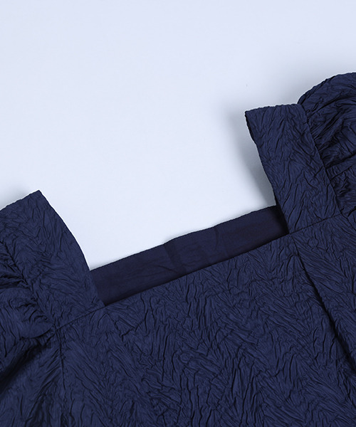 SUGAR BISKET（シュガービスケット）の「パフスリーブペプラムブラウス（シャツ/ブラウス・レディース・ホワイト/ネイビー/イエロー/ミント/グレイッシュベージュ・M/L）」の21枚目の写真