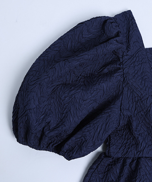 SUGAR BISKET（シュガービスケット）の「パフスリーブペプラムブラウス（シャツ/ブラウス・レディース・ホワイト/ネイビー/イエロー/ミント/グレイッシュベージュ・M/L）」の10枚目の写真