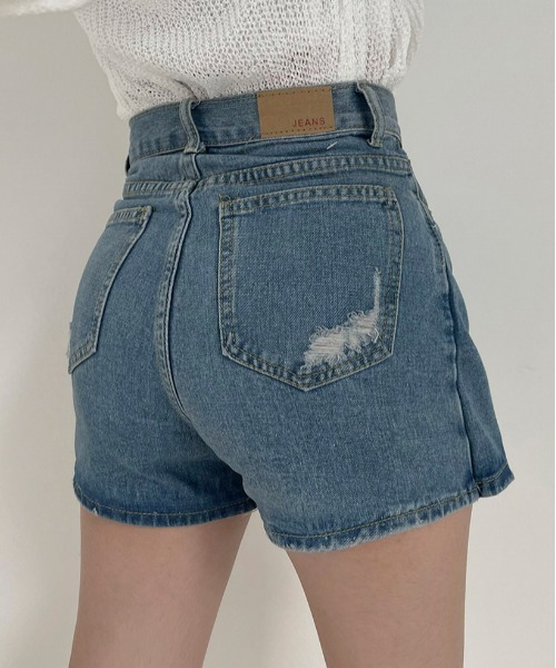 BEIDELLI（ベイデリー）の「[BELLIDE MADE] フェイクスカートデニムパンツ（デニムパンツ・レディース・ブルー・SMALL/MEDIUM/LARGE）」の3枚目の写真