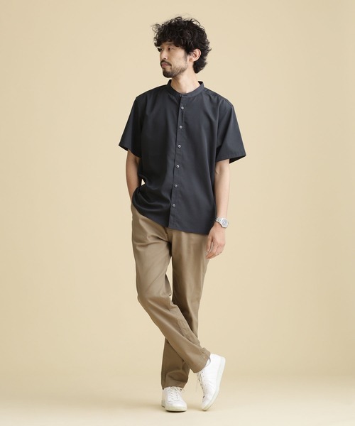 NANO universe(ナノユニバース)の「LB.04/ストレッチテーパードチノパンツ(チノパンツ・メンズ・ブラック/ベージュ/ネイビー・S/M/L/XL)」の18枚目の写真