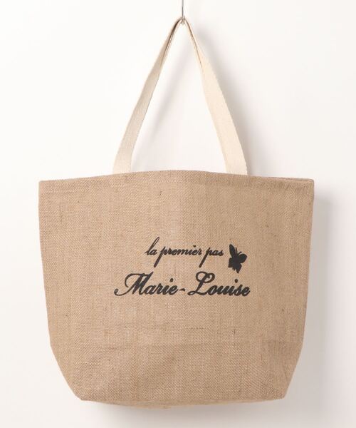 Marie-Louise(マリ-・ルイ-ズ)の「【Marie-Louise/マリールイーズ】ジュートバッグ L/#MLS-B023(トートバッグ・レディース・ブラック/ナチュラル・FREE)」の2枚目の写真