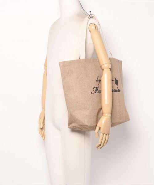 Marie-Louise(マリ-・ルイ-ズ)の「【Marie-Louise/マリールイーズ】ジュートバッグ L/#MLS-B023(トートバッグ・レディース・ブラック/ナチュラル・FREE)」の6枚目の写真