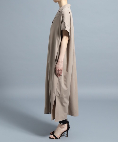 HEREIAM(ヘレイアム)の「【HEREIAM】撥水/ルーズフィットドレス(ワンピース・レディース・ブラック/ベージュ・SMALL/MEDIUM)」の5枚目の写真