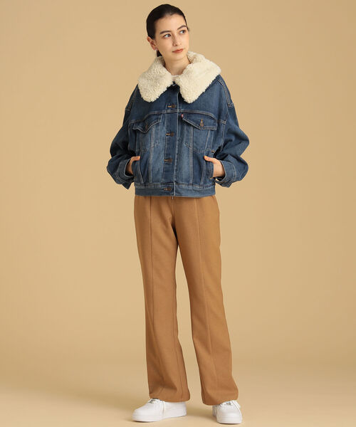 Ray BEAMS（レイビームス）の「LEVI’S(R) / WARM BABY BUBBLE TRUCKER JACKET（ブルゾン・レディース・ブルー・SMALL）」の2枚目の写真