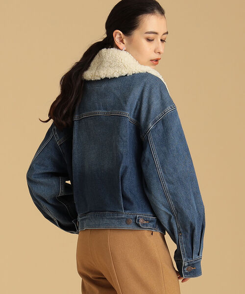 Ray BEAMS（レイビームス）の「LEVI’S(R) / WARM BABY BUBBLE TRUCKER JACKET（ブルゾン・レディース・ブルー・SMALL）」の7枚目の写真