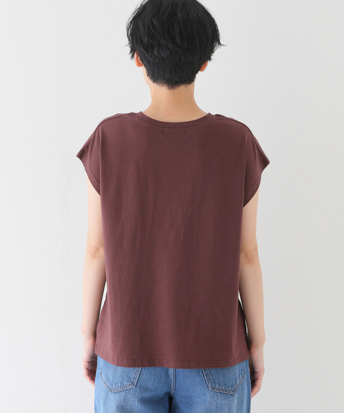 B.C STOCK(ベーセーストック)の「ロゴフレンチTEEシャツ(Tシャツ/カットソー・レディース・ベージュ/ブラウン/グレー・FREE)」の12枚目の写真