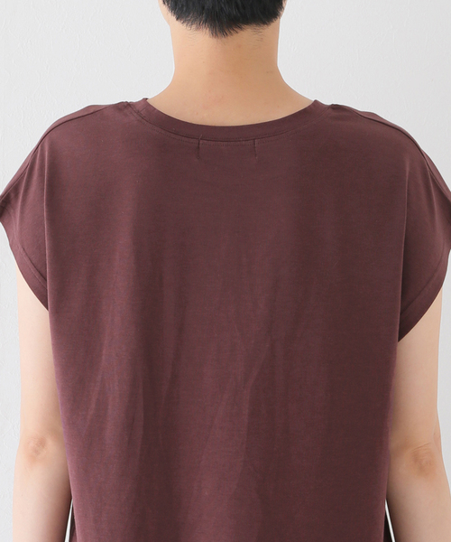 B.C STOCK(ベーセーストック)の「ロゴフレンチTEEシャツ(Tシャツ/カットソー・レディース・ベージュ/ブラウン/グレー・FREE)」の14枚目の写真