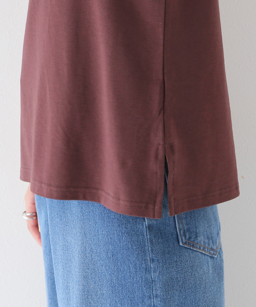 B.C STOCK(ベーセーストック)の「ロゴフレンチTEEシャツ(Tシャツ/カットソー・レディース・ベージュ/ブラウン/グレー・FREE)」の19枚目の写真