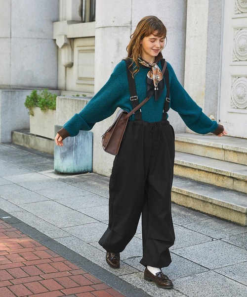 美品 Theory サスペンダー付きワイドパンツ 2way サロペット サスペンダーパンツコーディネート | セオリー四日市近鉄店のブログ