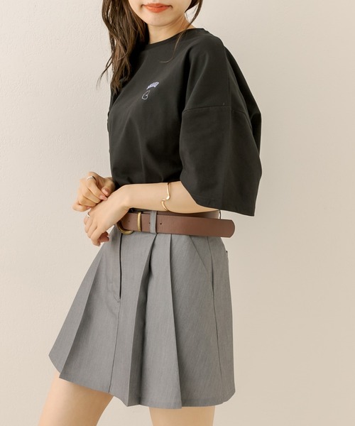 OLIVE des OLIVE(オリーブデオリーブ)の「花アソートビックTシャツ(Tシャツ/カットソー・レディース・ブラック/オフホワイト/ピンク/アイボリー・FREE)」の22枚目の写真