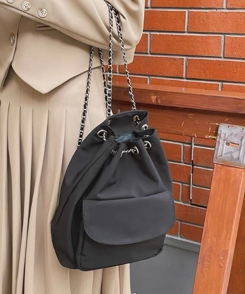 SEN TOKYO（セントーキョー）の「巾着 ショルダーバッグ チェーン