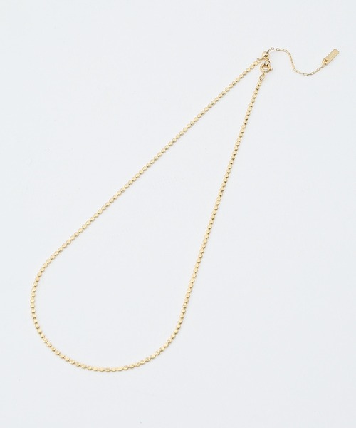 ROPE'(ロペ)の「ドットチェーンショートネックレス(ネックレス・レディース・シルバー/ゴールド・FREE)」の4枚目の写真