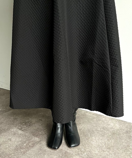 prose verse（プロズヴェール）の「キルティングジャガードフレアスカート（スカート・レディース・ホワイト系その他/ブラック/ホワイト・MEDIUM）」の22枚目の写真