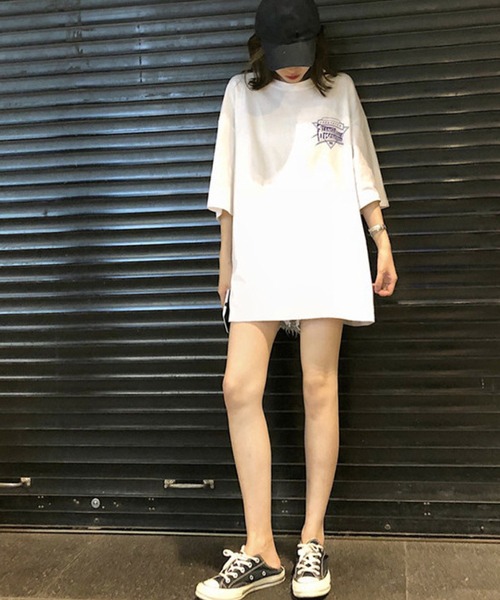 meJane(ミージェーン)の「バックストリートプリントロゴTシャツ【ZOZOTOWN限定】(Tシャツ/カットソー・レディース・ホワイト/ブラック・FREE)」の14枚目の写真