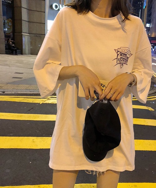 meJane(ミージェーン)の「バックストリートプリントロゴTシャツ【ZOZOTOWN限定】(Tシャツ/カットソー・レディース・ホワイト/ブラック・FREE)」の3枚目の写真