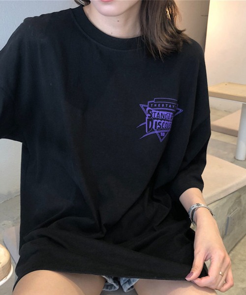 meJane(ミージェーン)の「バックストリートプリントロゴTシャツ【ZOZOTOWN限定】(Tシャツ/カットソー・レディース・ホワイト/ブラック・FREE)」の6枚目の写真