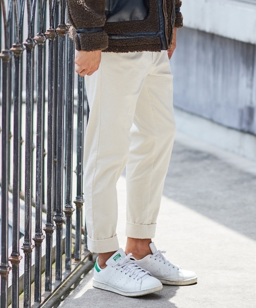CAMBIO カンビオ コーデュロイパンツ Tapered Pants CAMBIO(カンビオ)】Middle Wale Corduroy Stretch Soft Sarrouel