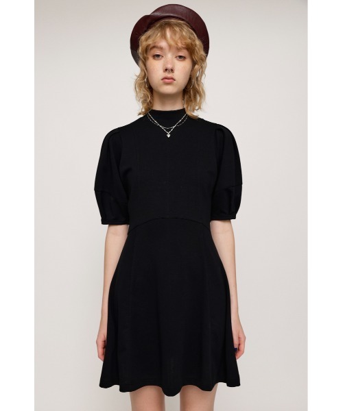 SLY（スライ）の「CURVED WAIST MINI OP カーブドウェスト ミニワンピース（ワンピース・レディース・ブラック/ブラウン/ライトパープル・1/2）」の6枚目の写真