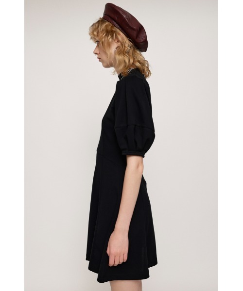 SLY（スライ）の「CURVED WAIST MINI OP カーブドウェスト ミニワンピース（ワンピース・レディース・ブラック/ブラウン/ライトパープル・1/2）」の7枚目の写真