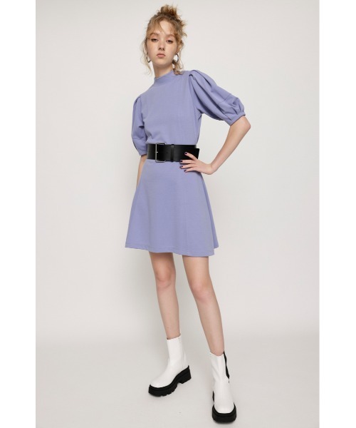 SLY（スライ）の「CURVED WAIST MINI OP カーブドウェスト ミニワンピース（ワンピース・レディース・ブラック/ブラウン/ライトパープル・1/2）」の18枚目の写真