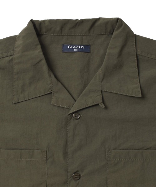 GLAZOS（グラソス）の「リップ・オープンカラー長袖シャツ【セットアップ対応】（シャツ/ブラウス・キッズ・ブラック/グレー/カーキ・140cm/150cm/160cm/170cm）」の14枚目の写真