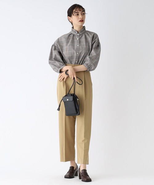 OPAQUE.CLIP（オペークドットクリップ）の「◆フラップポケットミニポシェット（ショルダーバッグ・レディース・ブラック/ダークグリーン/オフホワイト/ベビーピンク・00）」の20枚目の写真