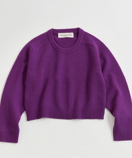 THE SHINZONE（ザ　シンゾーン）の「THE SHINZONE SHORT SHAKER SWEATER 22AMSNI04（ニット/セーター・レディース・パープル/ブラウン/グレー/イエロー・FREE）」の13枚目の写真