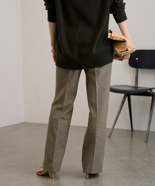 FRAMeWORK（フレームワーク）の「両面起毛フレアーパンツ（チェック柄）（その他パンツ・レディース・ベージュ・40/38/36/34）」の15枚目の写真