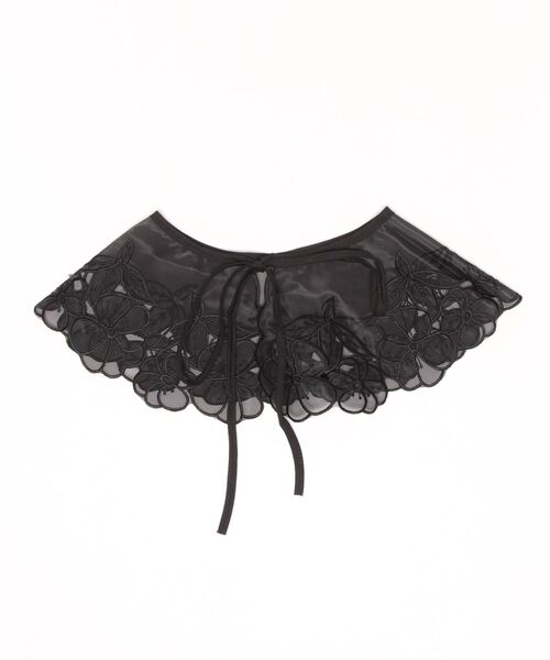 emesuelee（エメスーリー）の「バリエーションレース付け襟 刺しゅう シースルー 春夏（付け襟・レディース・ホワイト系2/ホワイト系1/ブラック系4/ブラック系3/ホワイト系3/ホワイト/ホワイト系4/ブラック/ブラック系1/ホワイト系5/ブラック系2/ホワイト系7/ブラック系5/ブラック系6/ホワイト系6/ホワイト系9/イエロー/ホワイト系8/ブラック系7・フリー）」の13枚目の写真