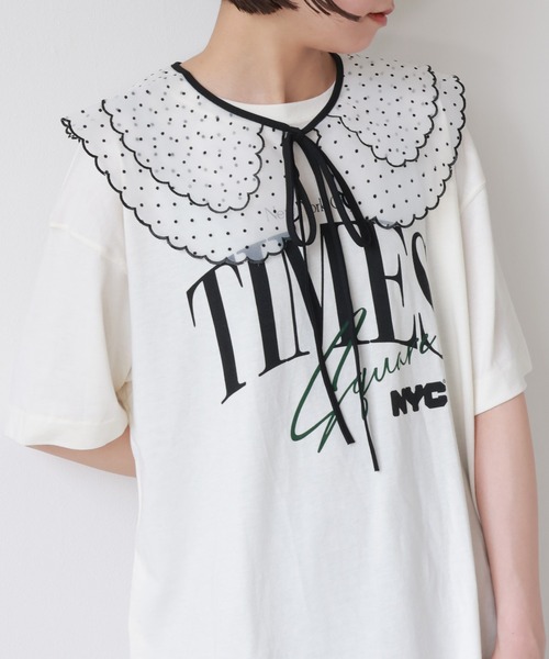 emesuelee（エメスーリー）の「バリエーションレース付け襟 刺しゅう シースルー 春夏（付け襟・レディース・ホワイト系2/ホワイト系1/ブラック系4/ブラック系3/ホワイト系3/ホワイト/ホワイト系4/ブラック/ブラック系1/ホワイト系5/ブラック系2/ホワイト系7/ブラック系5/ブラック系6/ホワイト系6/ホワイト系9/イエロー/ホワイト系8/ブラック系7・フリー）」の14枚目の写真