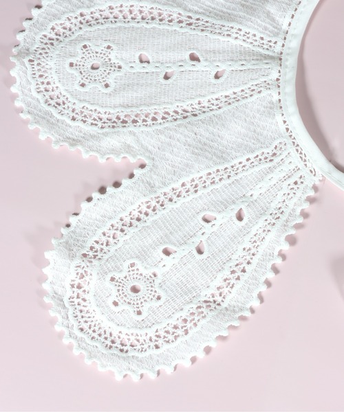 emesuelee（エメスーリー）の「バリエーションレース付け襟 刺しゅう シースルー 春夏（付け襟・レディース・ホワイト系2/ホワイト系1/ブラック系4/ブラック系3/ホワイト系3/ホワイト/ホワイト系4/ブラック/ブラック系1/ホワイト系5/ブラック系2/ホワイト系7/ブラック系5/ブラック系6/ホワイト系6/ホワイト系9/イエロー/ホワイト系8/ブラック系7・フリー）」の21枚目の写真