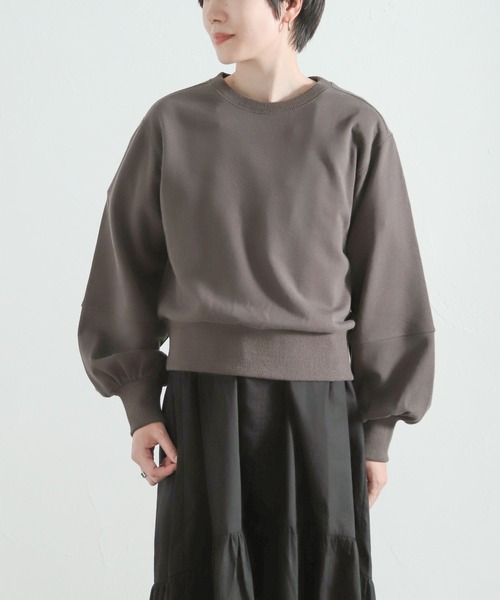 LEPSIM(レプシィム)の「【FOR I SERIES】ショートデザインカットソー 158117(Tシャツ/カットソー・レディース・グレー/ブルー/アイボリー・SMALL)」の3枚目の写真