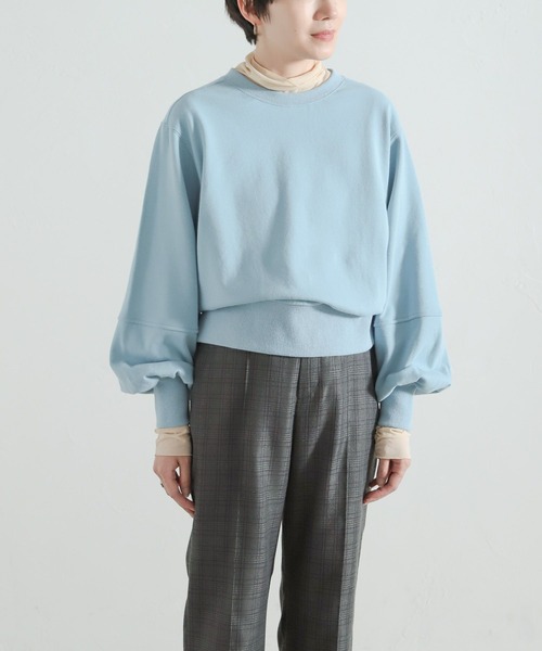 LEPSIM(レプシィム)の「【FOR I SERIES】ショートデザインカットソー 158117(Tシャツ/カットソー・レディース・グレー/ブルー/アイボリー・SMALL)」の2枚目の写真
