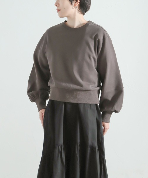 LEPSIM(レプシィム)の「【FOR I SERIES】ショートデザインカットソー 158117(Tシャツ/カットソー・レディース・グレー/ブルー/アイボリー・SMALL)」の7枚目の写真