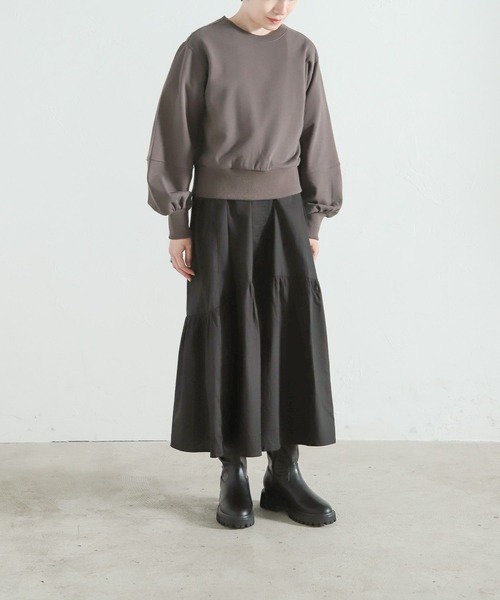 LEPSIM(レプシィム)の「【FOR I SERIES】ショートデザインカットソー 158117(Tシャツ/カットソー・レディース・グレー/ブルー/アイボリー・SMALL)」の10枚目の写真