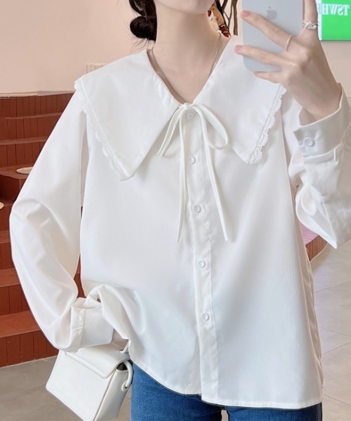 yuue' ( wear )（ユーイ）の「ビッグカラー ロングスリーブ シャツ