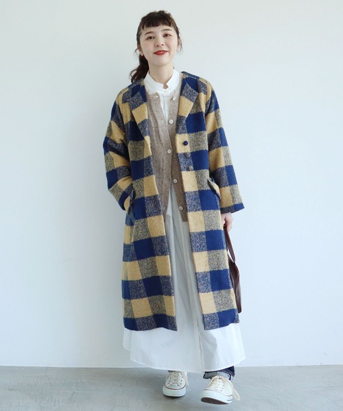 l'atelier du savon（アトリエドサボン）の「ブロックチェック ロング