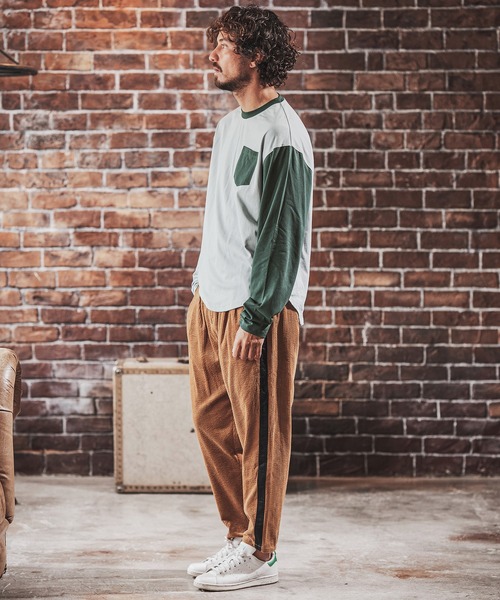 FACTOTUM（ファクトタム）の「mlt3971- One Arm Color Scheme Baseball Type Long-sleeve T-Shirt カットソー（Tシャツ/カットソー・メンズ・ホワイト/グレー系その他/ナチュラル・46/48/44）」の15枚目の写真