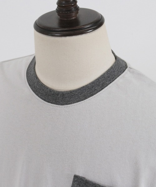 FACTOTUM（ファクトタム）の「mlt3971- One Arm Color Scheme Baseball Type Long-sleeve T-Shirt カットソー（Tシャツ/カットソー・メンズ・ホワイト/グレー系その他/ナチュラル・46/48/44）」の20枚目の写真