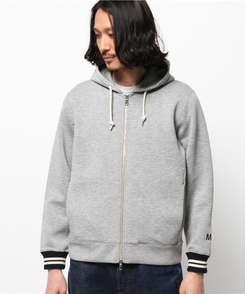 417 EDIFICE(フォーワンセブンエディフィス)の「◇MARK MCNAIRY スポンジボンディングZIPパーカー(パーカー・メンズ・チャコールグレー/ネイビー・SMALL/MEDIUM/LARGE)」の3枚目の写真