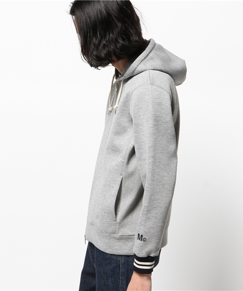 417 EDIFICE(フォーワンセブンエディフィス)の「◇MARK MCNAIRY スポンジボンディングZIPパーカー(パーカー・メンズ・チャコールグレー/ネイビー・SMALL/MEDIUM/LARGE)」の4枚目の写真
