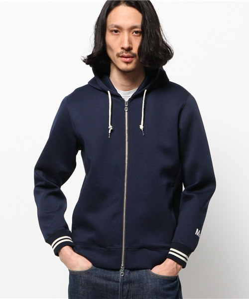 417 EDIFICE(フォーワンセブンエディフィス)の「◇MARK MCNAIRY スポンジボンディングZIPパーカー(パーカー・メンズ・チャコールグレー/ネイビー・SMALL/MEDIUM/LARGE)」の14枚目の写真
