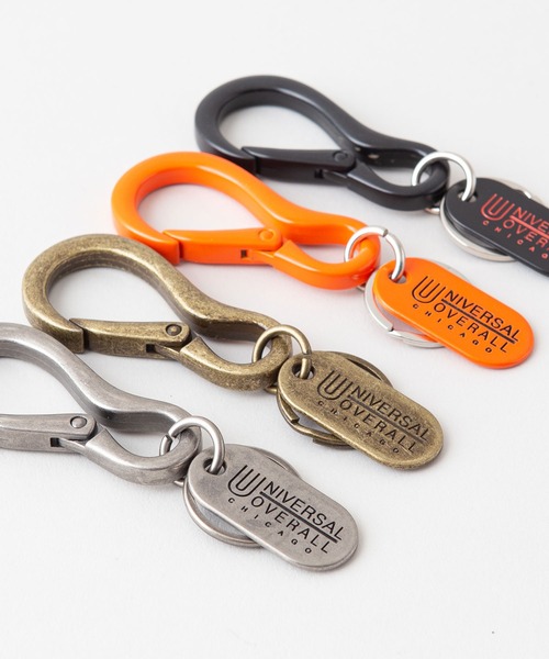 UNIVERSAL OVERALL（ユニバーサルオーバーオール）の「【UNIVERSALOVERALL/ユニバーサルオーバーオール】　キーリング カラビナタイプ キーホルダー（キーケース/キーアクセサリー・メンズ・ブラック/ゴールド/オレンジ/シルバー・FREE）」の5枚目の写真