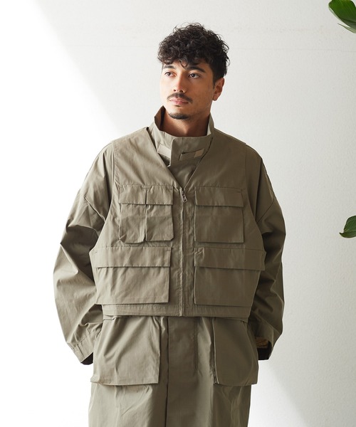 試着のみ　F/CE グラミチ　3WAYレイヤードアウター mサイズ　チャコール色 GRAMICCI (グラミチ) F/CE x GRAMICCI LAYERED OUTERWEAR