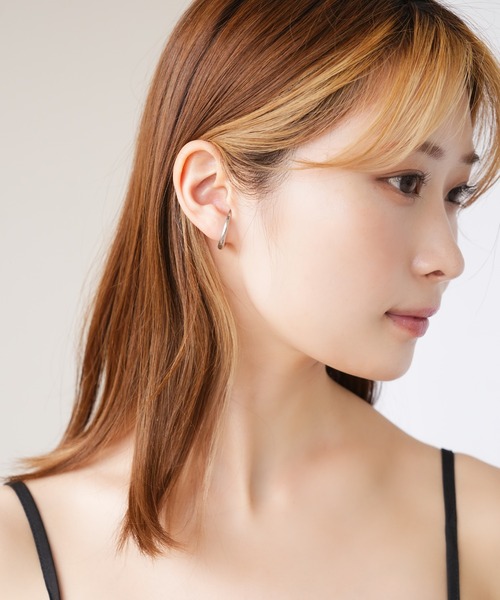 IAMUSE(アイアミューズ)の「金属アレルギー対応 オープンフープイヤーカフピアス S0818【IAMUSE】(ピアス(両耳用)・レディース・シルバー/ゴールド・FREE)」の14枚目の写真