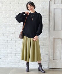 【ウエストゴム】サンディングピーチ スカーチョ