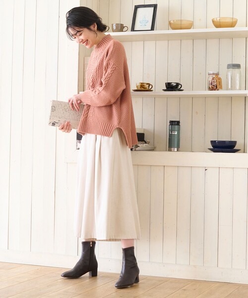 ANY(エニィ)の「【ウエストゴム】サンディングピーチ スカーチョ(その他パンツ・レディース・ネイビー系/ベージュ系/ライトグリーン系/スモーキーグリーン系・4)」の6枚目の写真