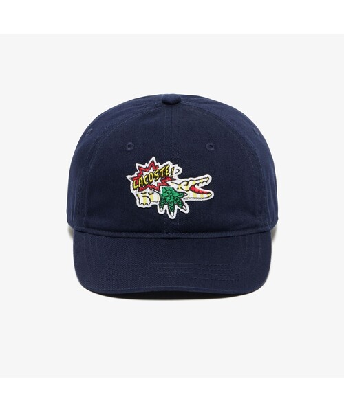 LACOSTE（ラコステ）の「シーズナルグラフィックKIDS6パネルキャップ（キャップ・キッズ・ネイビー・M/L）」の3枚目の写真